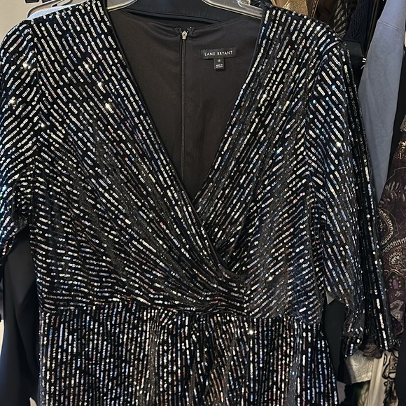 Lane Bryant Sequined Party Dress Size 18 - Picture 6 of 8